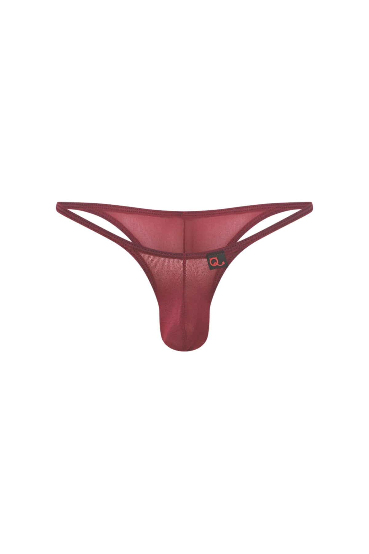 Bikini Plellis Net Merlot - PetitQ Underwear - Lingerie masculine sexy et sous-vêtements pour homme originaux
