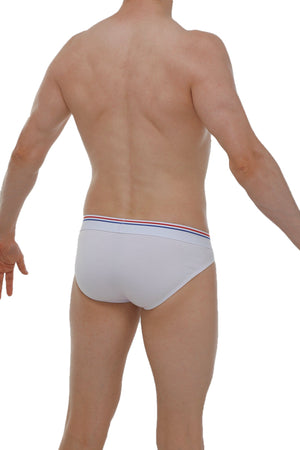 Bikini Mega Bulge Modal Blanc - PetitQ Underwear - Lingerie masculine sexy et sous-vêtements pour homme originaux