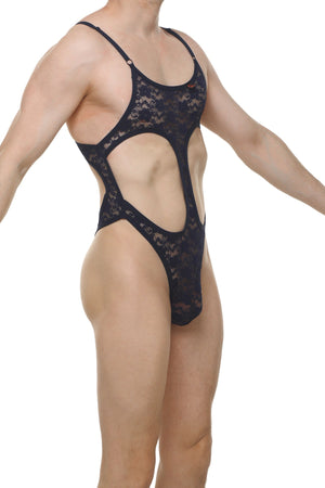 Bodystring Campsat Dentelle Navy - PetitQ Underwear - Lingerie masculine sexy et sous-vêtements pour homme originaux