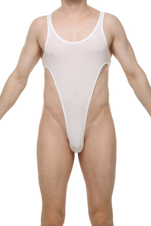 Bodystring Carbay Skine Blanc - PetitQ Underwear - Lingerie masculine sexy et sous-vêtements pour homme originaux