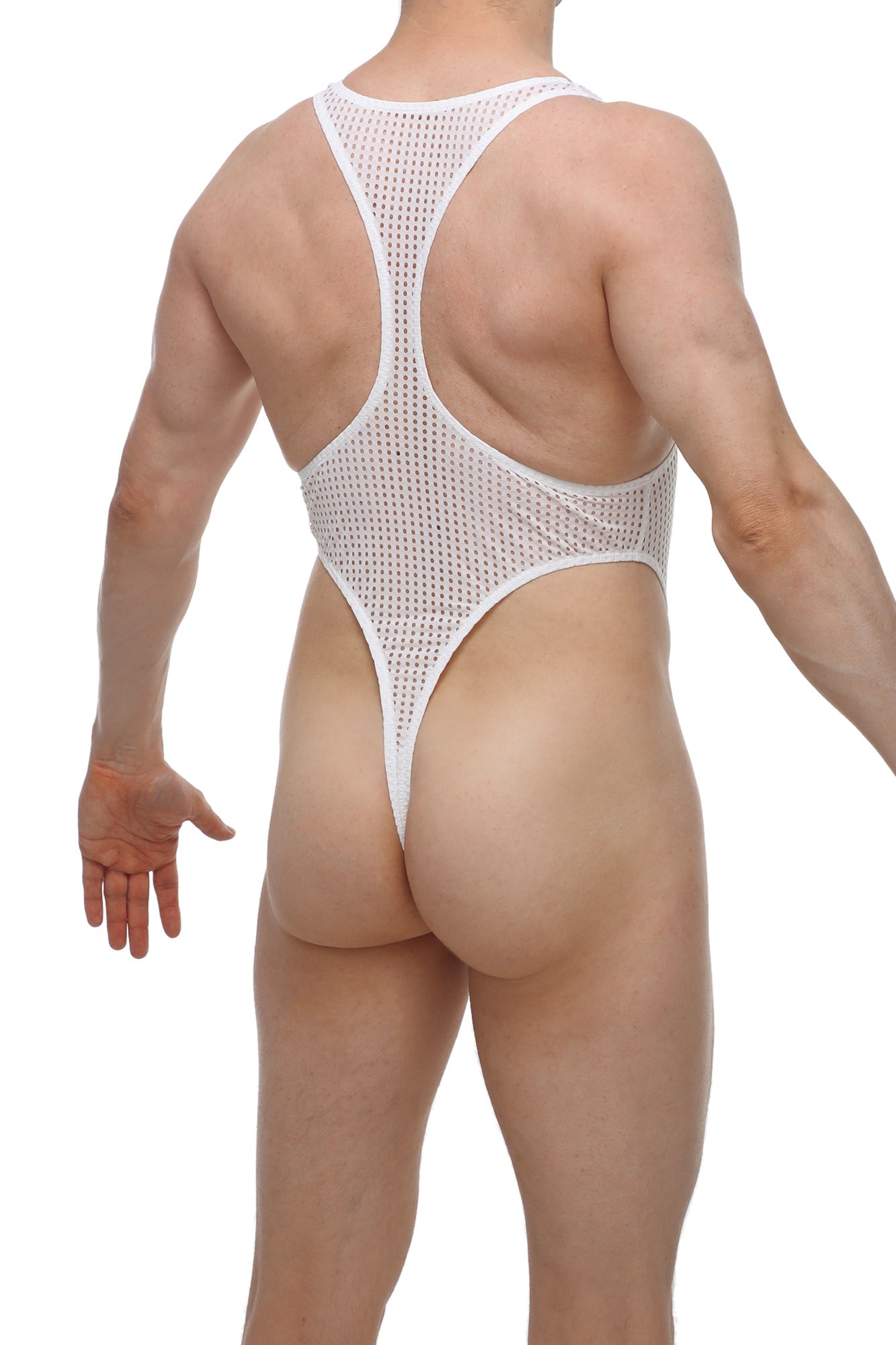 Bodystring Journy Durtol Blanc - PetitQ Underwear - Lingerie masculine sexy et sous-vêtements pour homme originaux