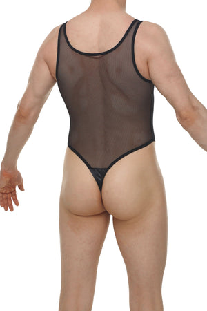 Bodystring Pencran Mesh Noir - PetitQ Underwear - Lingerie masculine sexy et sous-vêtements pour homme originaux
