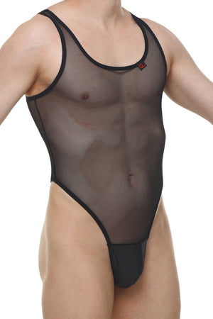 Bodystring Pencran Mesh Noir - PetitQ Underwear - Lingerie masculine sexy et sous-vêtements pour homme originaux