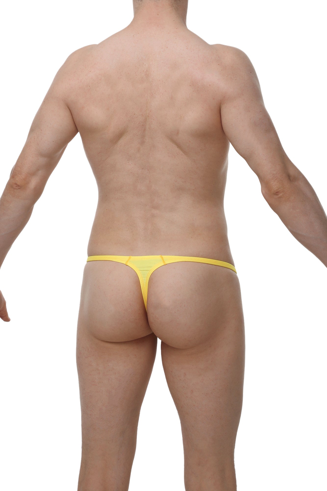 String Plellis Joe Jaune - PetitQ Underwear - Lingerie masculine sexy et sous-vêtements pour homme originaux