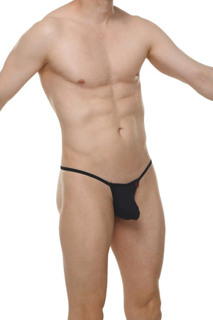 String Migny Plum Noir - PetitQ Underwear - Lingerie masculine sexy et sous-vêtements pour homme originaux