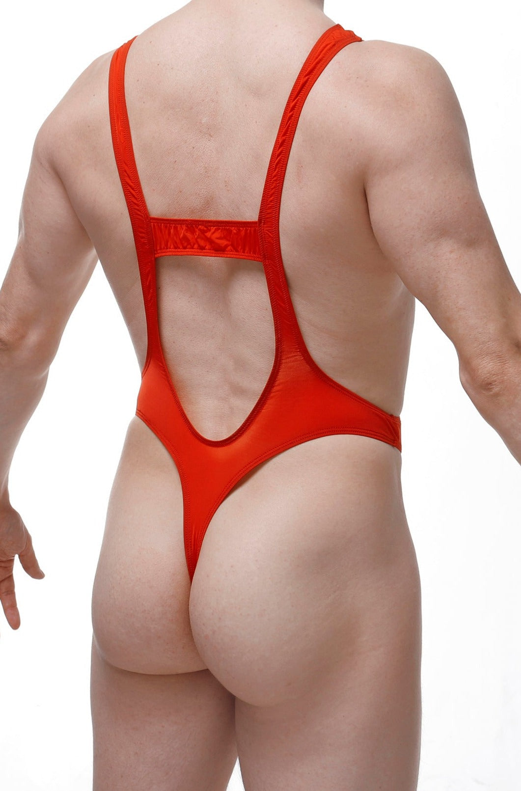 Bodystring Aunou Rouge - PetitQ Underwear - Lingerie masculine sexy et sous-vêtements pour homme originaux