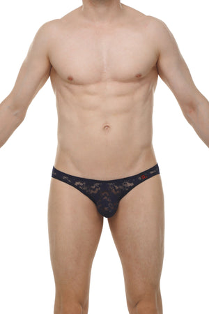 Bikini Murlin Dentelle Navy - PetitQ Underwear - Lingerie masculine sexy et sous-vêtements pour homme originaux
