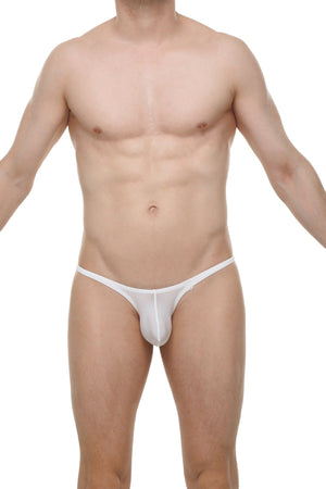 Bikini Plellis Blanc - PetitQ Underwear - Lingerie masculine sexy et sous-vêtements pour homme originaux