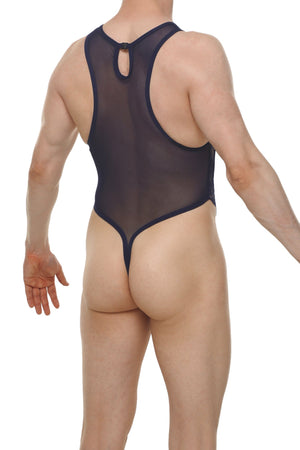 Bodystring Murol Net Navy - PetitQ Underwear - Lingerie masculine sexy et sous-vêtements pour homme originaux