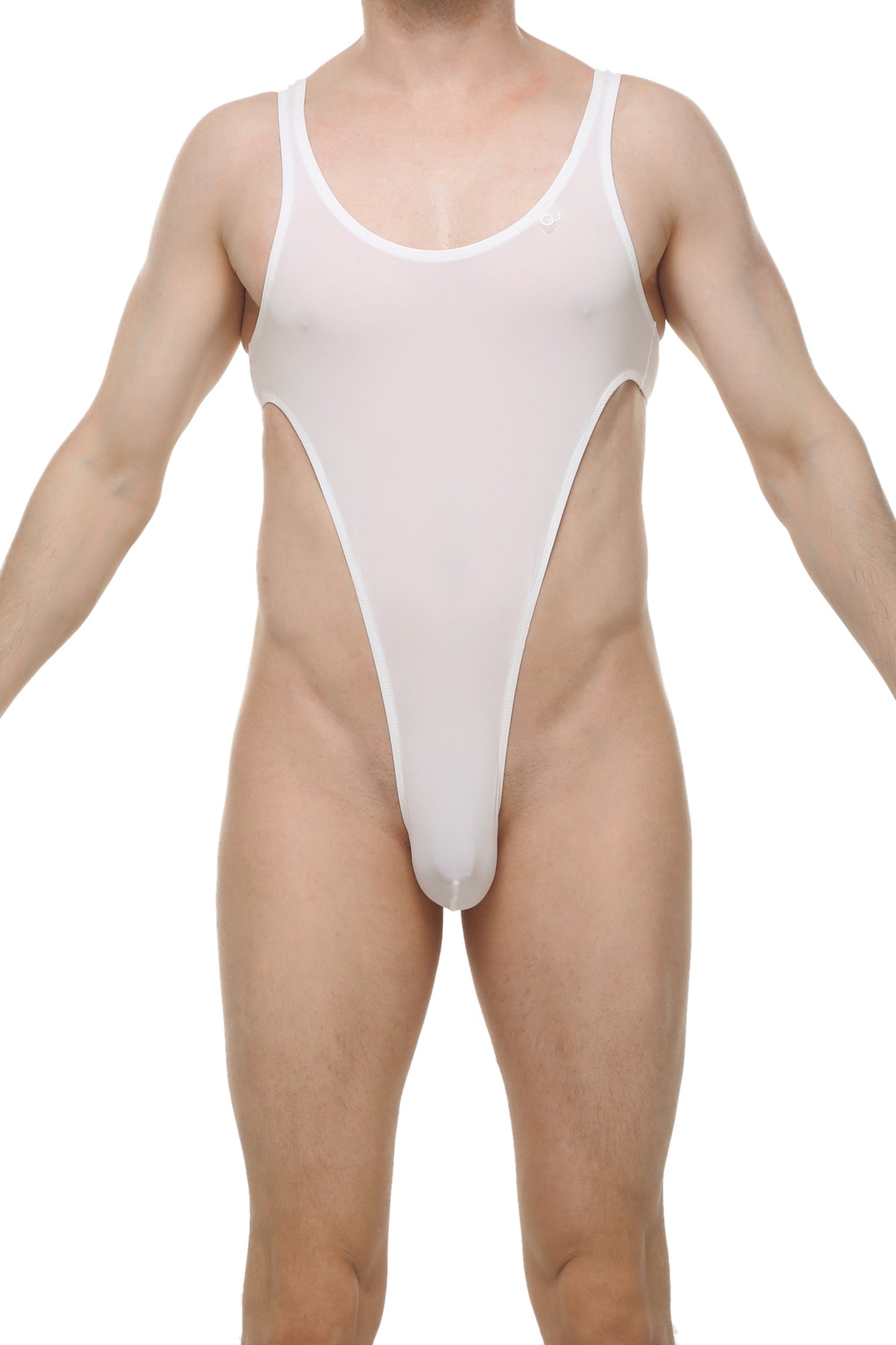Bodystring Carbay Skine Blanc - PetitQ Underwear - Lingerie masculine sexy et sous-vêtements pour homme originaux