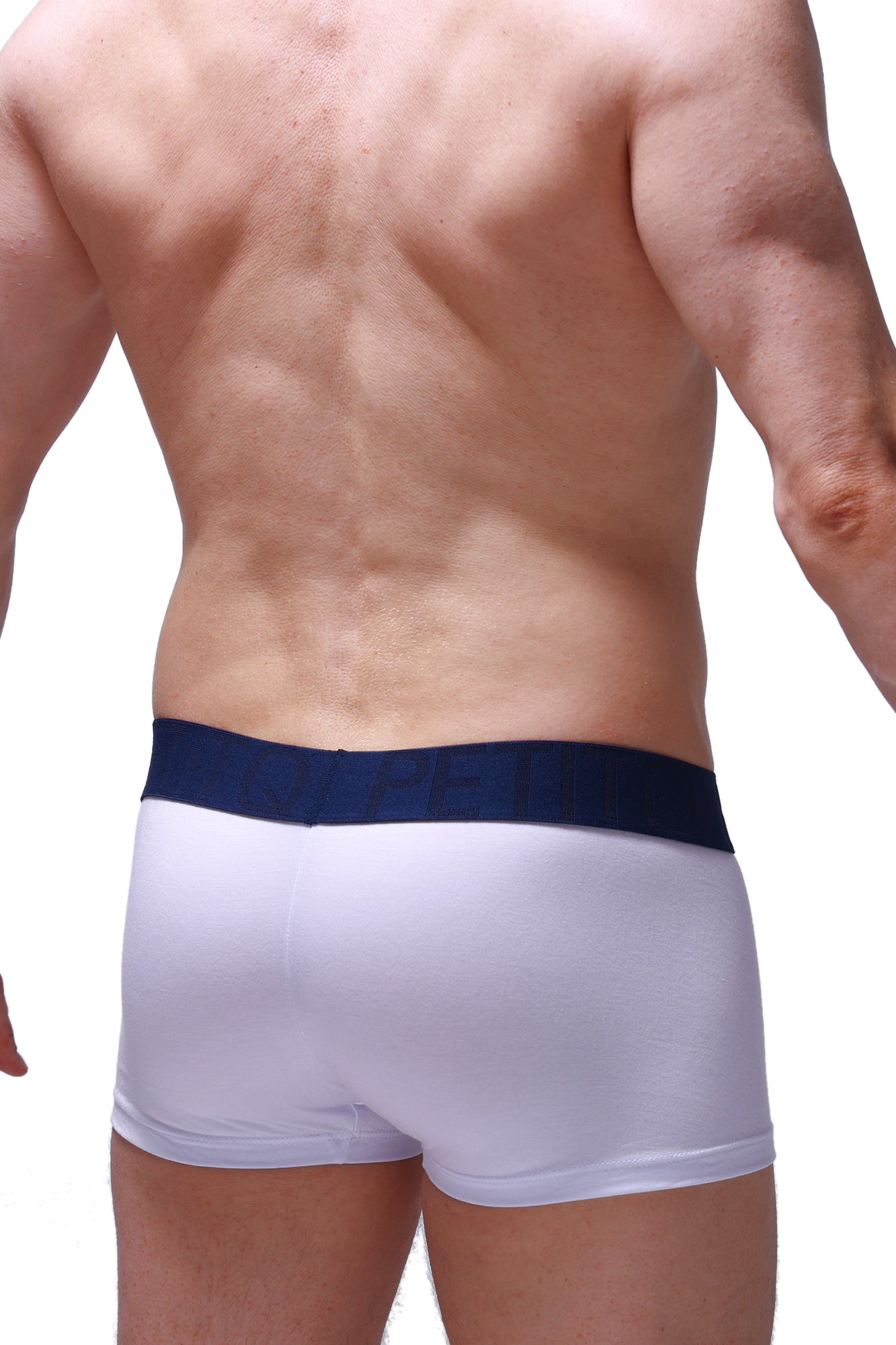 Boxer Bosse Modal Blanc - PetitQ Underwear - Lingerie masculine sexy et sous-vêtements pour homme originaux