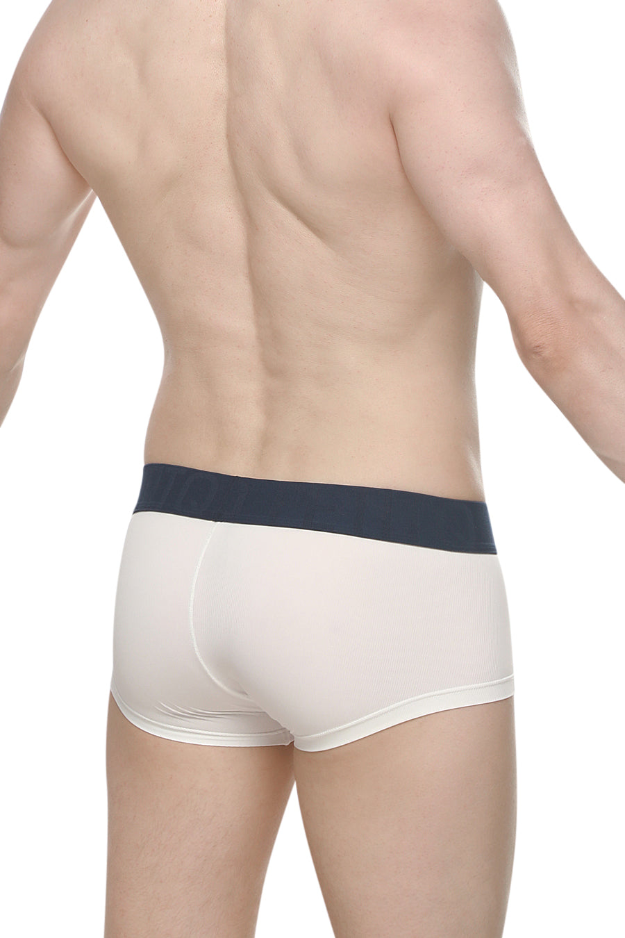 Boxer Chillax Rib Blanc - PetitQ Underwear - Lingerie masculine sexy et sous-vêtements pour homme originaux