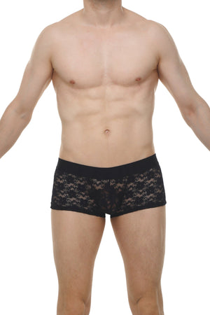 Boxer Montils Dentelle Noir - PetitQ Underwear - Lingerie masculine sexy et sous-vêtements pour homme originaux