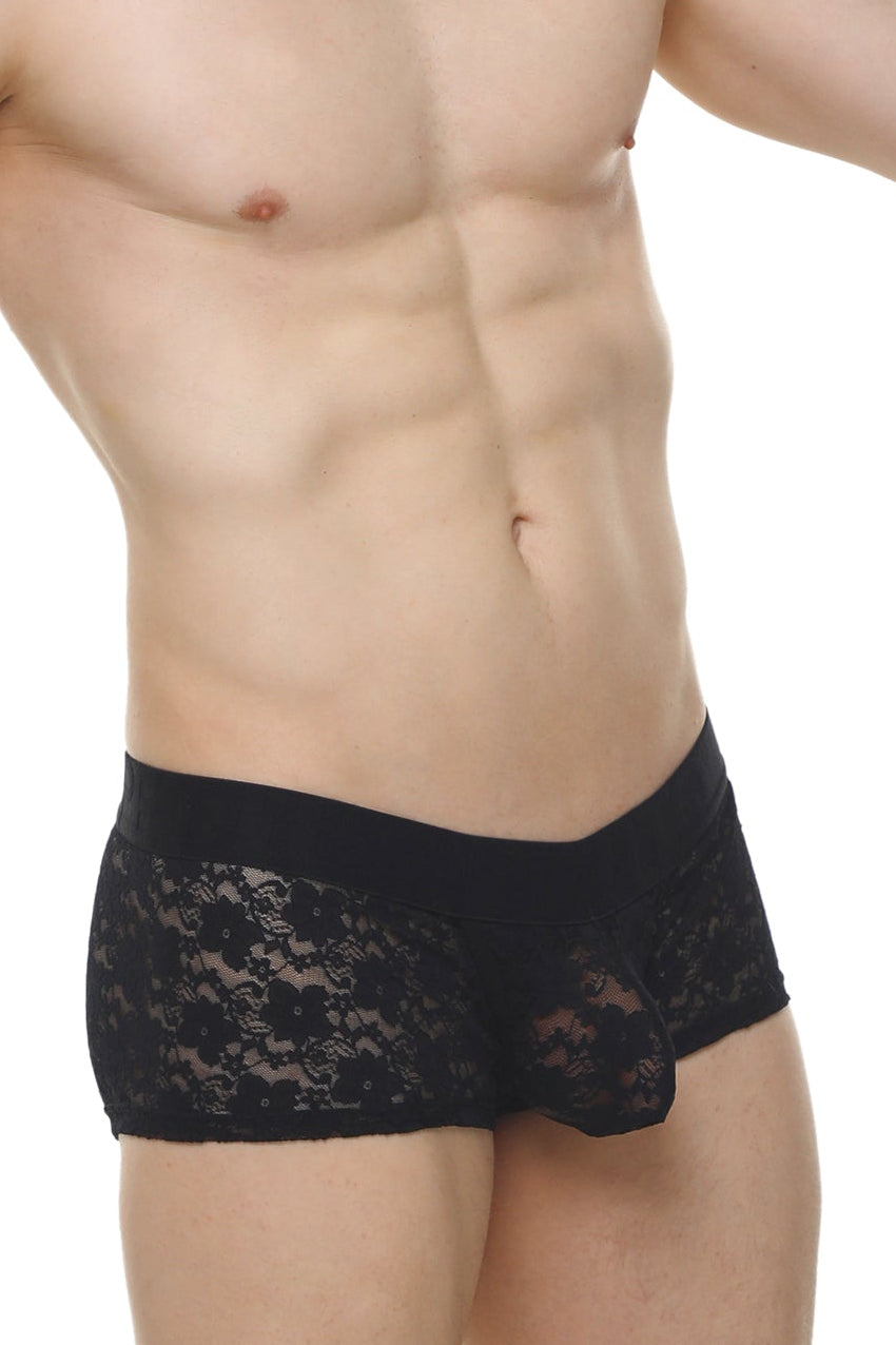 Boxer Algun Dentelle Noir - PetitQ Underwear - Lingerie masculine sexy et sous-vêtements pour homme originaux