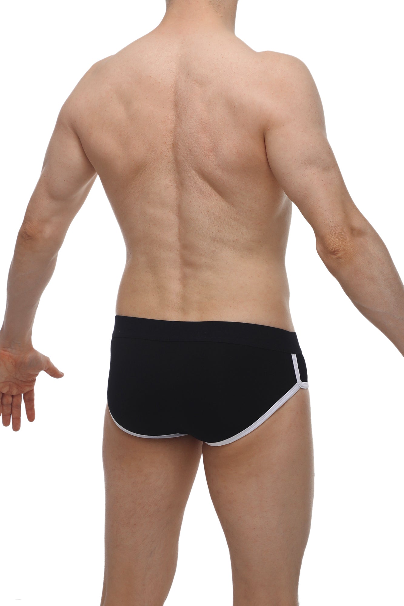 Slip Retro Modal Noir - PetitQ Underwear - Lingerie masculine sexy et sous-vêtements pour homme originaux