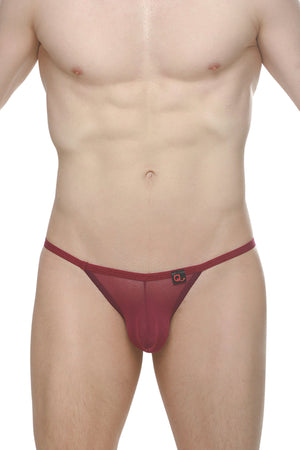 String Ficelle Chely Net Merlot - PetitQ Underwear - Lingerie masculine sexy et sous-vêtements pour homme originaux