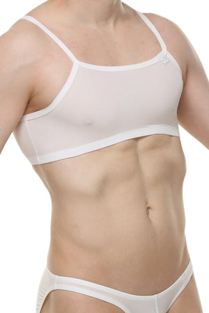 Micro Débardeur Skine Blanc - PetitQ Underwear - Lingerie masculine sexy et sous-vêtements pour homme originaux