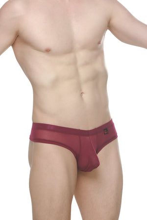 Mini Boxer Cheeky Net Merlot - PetitQ Underwear - Lingerie masculine sexy et sous-vêtements pour homme originaux