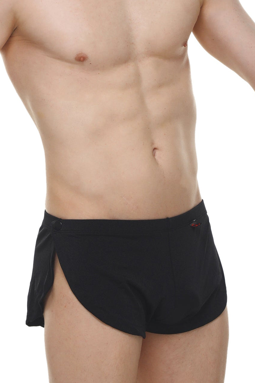 Short Snap Joe Noir - PetitQ Underwear - Lingerie masculine sexy et sous-vêtements pour homme originaux