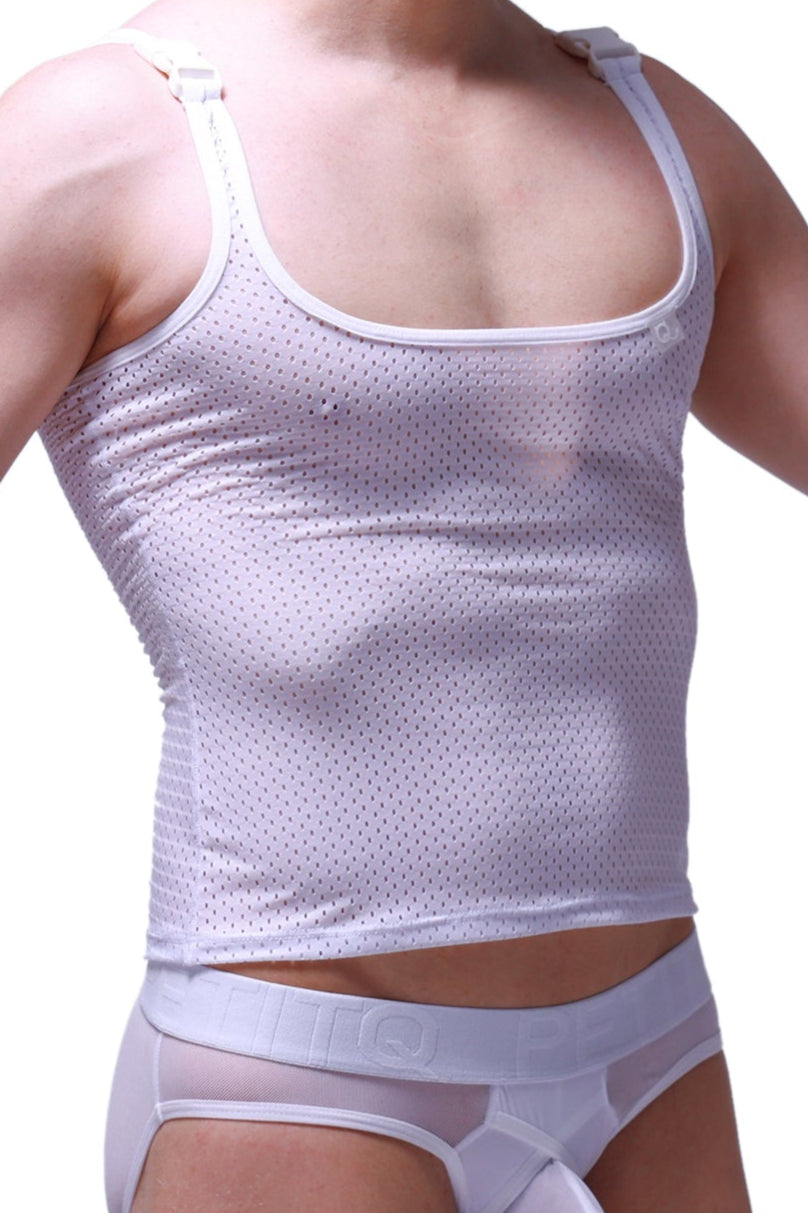 Attan Bee White Tank Top