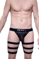 Boxer Petit Q Bondage Transparent Noir - PetitQ Underwear