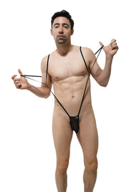 Bodystring Diplo Net Noir - PetitQ Underwear