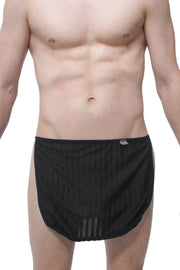 Pagne Mesh Stripes Noir - PetitQ Underwear