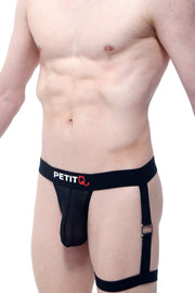 String PetitQ Adventure Transparent Noir - PetitQ Underwear