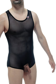 Body jockstrap ouvert Net Noir - PetitQ Underwear