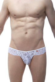 Jockstring Dentelle PetitQ Blanc - PetitQ Underwear